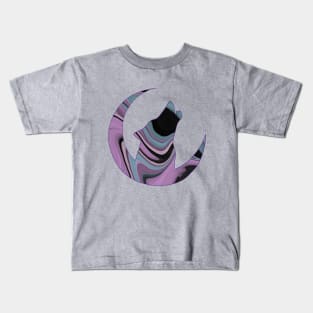 Purple Wolf Howling Kids T-Shirt